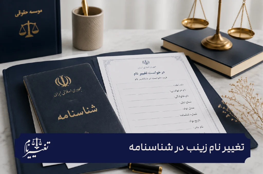 تغییر نام زینب در شناسنامه