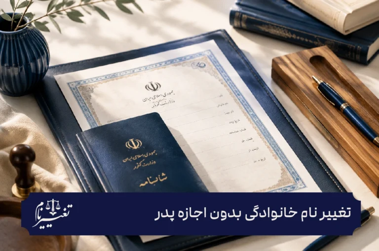 تغییر نام خانوادگی بدون اجازه پدر