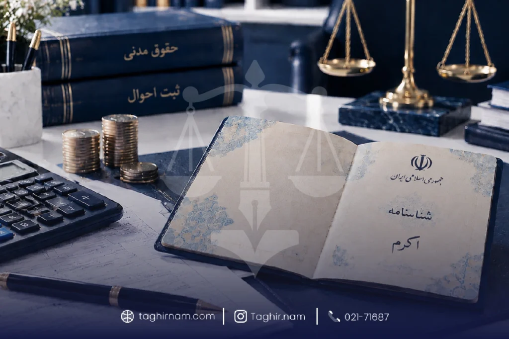 تغییر نام اکرم در شناسنامه